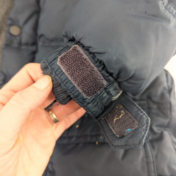 Vintage Baby Gap Winter Down Jacket Navy Blue Size 3T - Picture 8 of 8